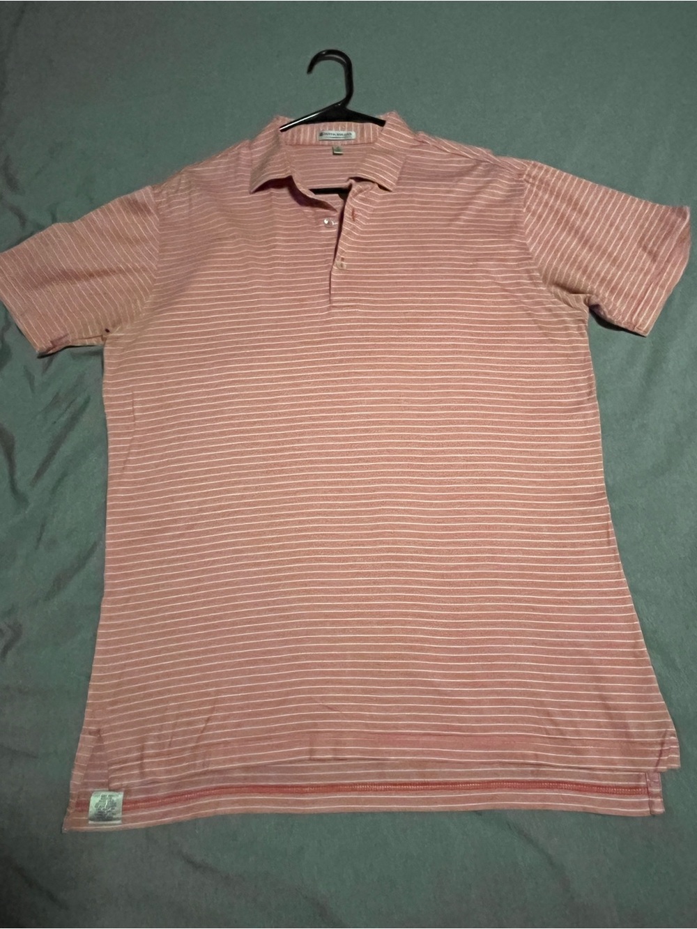 Peter Millar Pink Striped Polo